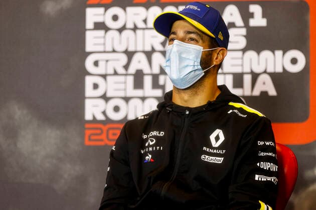 Motorsports: FIA Formula One World Championship, WM, Weltmeisterschaft 2020, Grand Prix of Emilia Romagna Motorsports: FIA Formula One World Championship 2020, Grand Prix of Emilia Romagna, 3 Daniel Ricciardo (AUS, Renault DP World F1 Team),