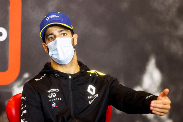 Motorsports: FIA Formula One World Championship, WM, Weltmeisterschaft 2020, Grand Prix of Emilia Romagna Motorsports: FIA Formula One World Championship 2020, Grand Prix of Emilia Romagna, 3 Daniel Ricciardo (AUS, Renault DP World F1 Team),