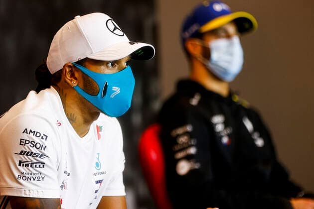 Motorsports: FIA Formula One World Championship, WM, Weltmeisterschaft 2020, Grand Prix of Emilia Romagna Motorsports: FIA Formula One World Championship 2020, Grand Prix of Emilia Romagna, 44 Lewis Hamilton (GBR, Mercedes-AMG Petronas Formula One Team),