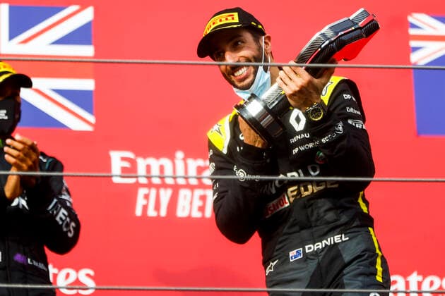 Motorsports: FIA Formula One World Championship, WM, Weltmeisterschaft 2020, Grand Prix of Emilia Romagna Motorsports: FIA Formula One World Championship 2020, Grand Prix of Emilia Romagna, 3 Daniel Ricciardo (AUS, Renault DP World F1 Team),