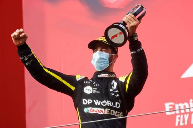 Motorsports: FIA Formula One World Championship, WM, Weltmeisterschaft 2020, Grand Prix of Emilia Romagna Motorsports: FIA Formula One World Championship 2020, Grand Prix of Emilia Romagna, 3 Daniel Ricciardo (AUS, Renault DP World F1 Team),