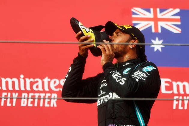 Motorsports: FIA Formula One World Championship, WM, Weltmeisterschaft 2020, Grand Prix of Emilia Romagna Motorsports: FIA Formula One World Championship 2020, Grand Prix of Emilia Romagna, 44 Lewis Hamilton (GBR, Mercedes-AMG Petronas Formula One Team),