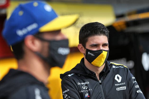 Motorsports: FIA Formula One World Championship, WM, Weltmeisterschaft 2020, Grand Prix of Emilia Romagna Motorsports: FIA Formula One World Championship 2020, Grand Prix of Emilia Romagna, 3 Daniel Ricciardo (AUS, Renault DP World F1 Team), 31 Esteban Ocon (FRA, Renault DP World F1 Team),