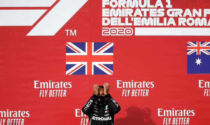 Motorsports: FIA Formula One World Championship, WM, Weltmeisterschaft 2020, Grand Prix of Emilia Romagna Motorsports: FIA Formula One World Championship 2020, Grand Prix of Emilia Romagna, 44 Lewis Hamilton (GBR, Mercedes-AMG Petronas Formula One Team),
