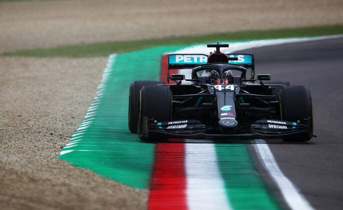 Motorsports: FIA Formula One World Championship, WM, Weltmeisterschaft 2020, Grand Prix of Emilia Romagna Motorsports: FIA Formula One World Championship 2020, Grand Prix of Emilia Romagna, 44 Lewis Hamilton (GBR, Mercedes-AMG Petronas Formula One Team),