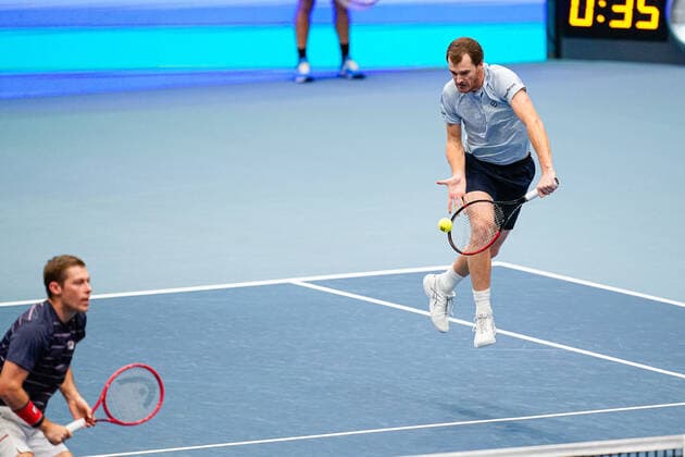 01.11.2020, Stadthalle, Wien, AUT, ATP, Tennis Herren Tour, Erste Bank Open, Doppel, Finale, im Bild v. l. Neal Skupski (GBR), Jamie Murray (GBR) v. l. Neal Skupski (GBR), Jamie Murray (GBR) during the double final match of Erste Bank Open Tennis Tournament at the Stadthalle in Wien, Austria on 2020 11 01.