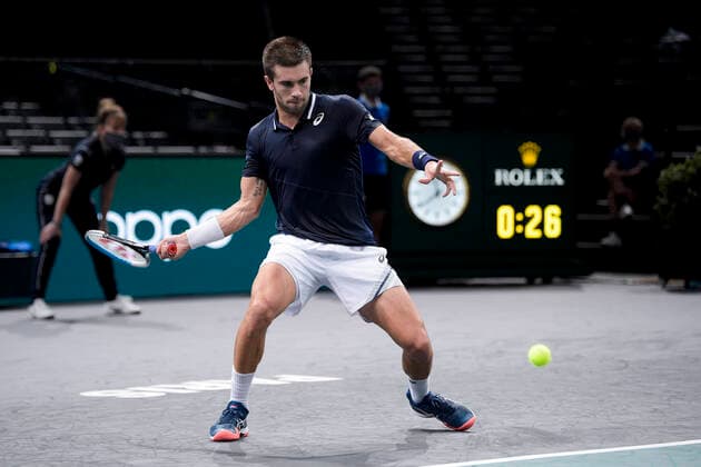 Borna Coric (Cro) TENNIS : Rolex Paris Masters - 02 11 2020 JBAutissier Panoramic 