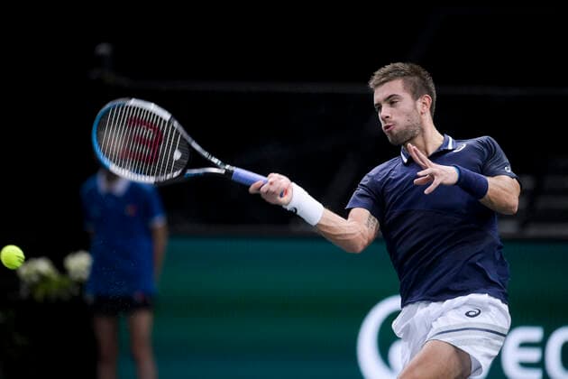 Borna Coric (Cro) TENNIS : Rolex Paris Masters - 02 11 2020 JBAutissier Panoramic 