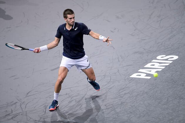 Borna Coric (Cro) TENNIS : Rolex Paris Masters - 02 11 2020 JBAutissier Panoramic 