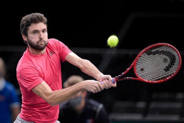 Gilles Simon (Fra) TENNIS : Rolex Paris Masters - 03 11 2020 JBAutissier Panoramic 