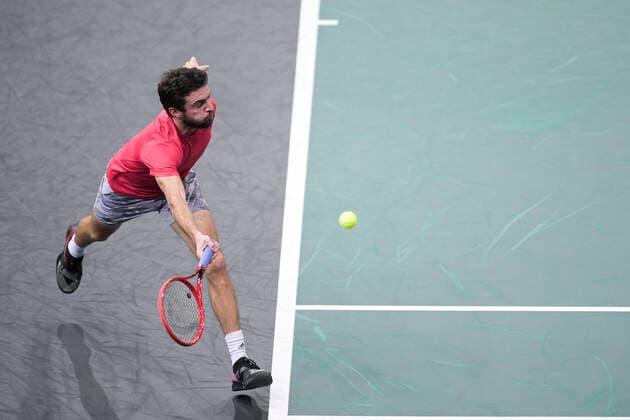 Gilles Simon (Fra) TENNIS : Rolex Paris Masters - 03 11 2020 JBAutissier Panoramic 