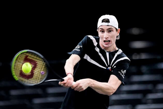 Ugo Humbert (Fra) TENNIS : Rolex Paris Masters - 03 11 2020 JBAutissier Panoramic 