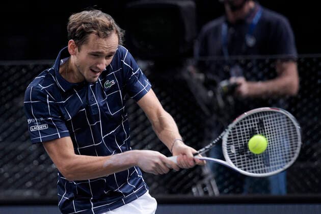 Daniil Medvedev (Rus) TENNIS : Rolex Paris Masters - 04 11 2020 JBAutissier Panoramic 