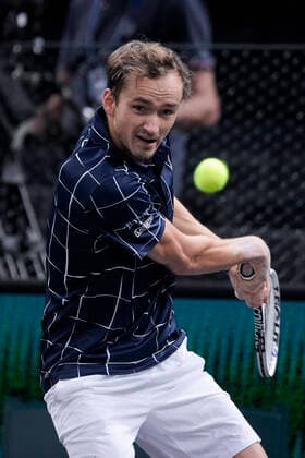 Daniil Medvedev (Rus) TENNIS : Rolex Paris Masters - 04 11 2020 JBAutissier Panoramic 