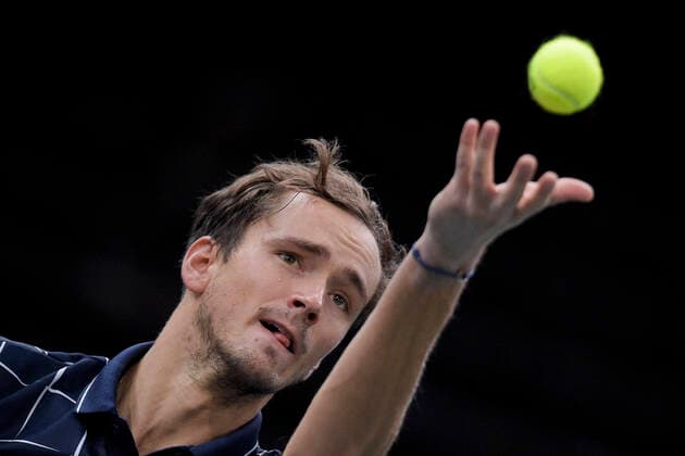 Daniil Medvedev (Rus) TENNIS : Rolex Paris Masters - 04 11 2020 JBAutissier Panoramic 
