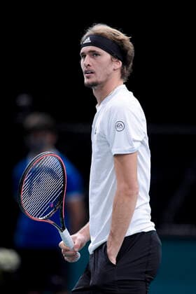 Alexander Zverev (Ger) TENNIS : Rolex Paris Masters - 04 11 2020 JBAutissier Panoramic 