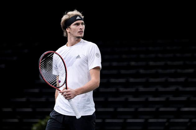 Alexander Zverev (Ger) TENNIS : Rolex Paris Masters - 04 11 2020 JBAutissier Panoramic 