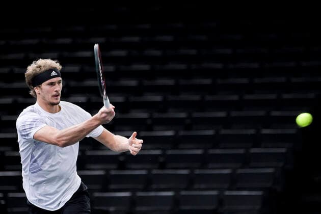 Alexander Zverev (Ger) TENNIS : Rolex Paris Masters - 04 11 2020 JBAutissier Panoramic 