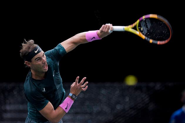 Rafael Nadal (Esp) TENNIS : Rolex Paris Masters - 04 11 2020 JBAutissier Panoramic 