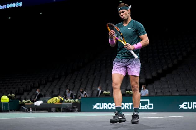 Rafael Nadal (Esp) TENNIS : Rolex Paris Masters - 04 11 2020 JBAutissier Panoramic 