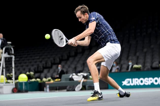 Daniil Medvedev (Rus) TENNIS : Rolex Paris Masters - 05 11 2020 JBAutissier Panoramic 