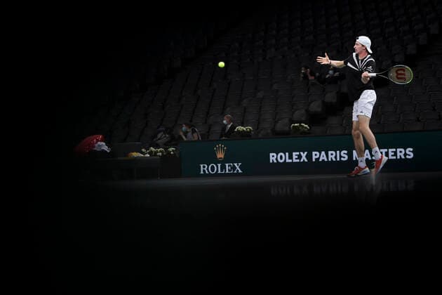 Ugo Humbert (Fra) TENNIS : Rolex Paris Masters - 05 11 2020 JBAutissier Panoramic 