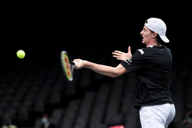 Ugo Humbert (Fra) TENNIS : Rolex Paris Masters - 05 11 2020 JBAutissier Panoramic 