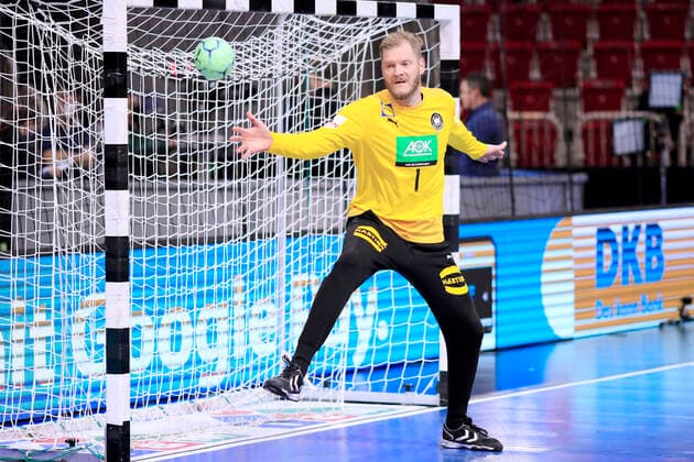 BITTER Johannes Torwart Team Deutschland EHF Handball EM Qualifikation Spiel Deutschland - Bosnien Herzegovina am 05.November 2020 in Düsseldorf