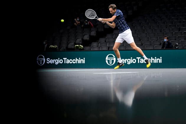 Daniil Medvedev (Rus) TENNIS : Rolex Paris Masters - 06 11 2020 JBAutissier Panoramic 