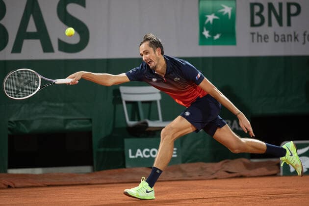 Daniil Medvedev Tennis - French Open 2020 - Grand Slam - Roland Garros - Paris - - France - 29 September 2020. Copyright: xJuergenxHasenkopfx