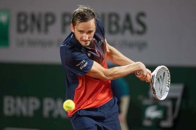 Daniil Medvedev Tennis - French Open 2020 - Grand Slam - Roland Garros - Paris - - France - 29 September 2020. Copyright: xJuergenxHasenkopfx