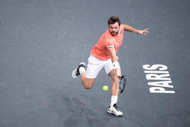 Stan Wawrinka (Sui) TENNIS : Rolex Paris Masters - 06 11 2020 JBAutissier Panoramic 