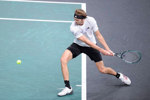 Alexander Zverev (Ger) TENNIS : Rolex Paris Masters - 06 11 2020 JBAutissier Panoramic 