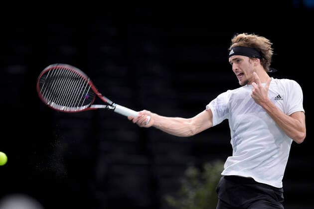 Alexander Zverev (Ger) TENNIS : Rolex Paris Masters - 06 11 2020 JBAutissier Panoramic 