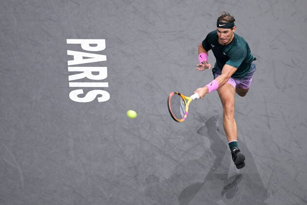 Rafael Nadal (Esp) TENNIS : Rolex Paris Masters Demi Finale - 07 11 2020 JBAutissier Panoramic 
