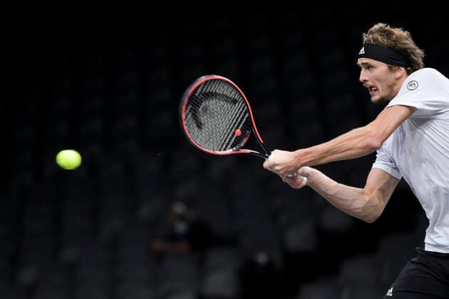 Alexander Zverev (Ger) TENNIS : Rolex Paris Masters Demi Finale - 07 11 2020 JBAutissier Panoramic 