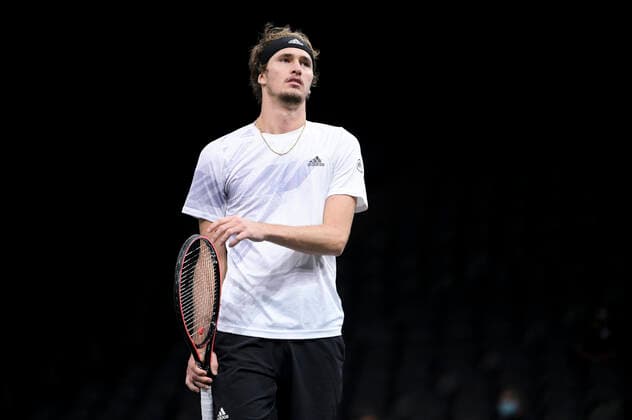 Alexander Zverev (Ger) TENNIS : Rolex Paris Masters Demi Finale - 07 11 2020 JBAutissier Panoramic 