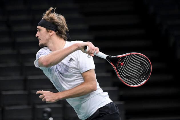 Alexander Zverev (Ger) TENNIS : Rolex Paris Masters Demi Finale - 07 11 2020 JBAutissier Panoramic 