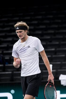 Alexander Zverev (Ger) TENNIS : Rolex Paris Masters Demi Finale - 07 11 2020 JBAutissier Panoramic 