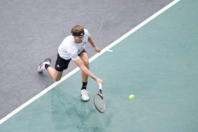 Alexander Zverev (Ger) TENNIS : Rolex Paris Masters Demi Finale - 07 11 2020 JBAutissier Panoramic 