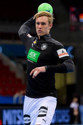 Düsseldorf, Deutschland 05. November 2020: Männer EHF EM 2022 Qualifikation, Gruppe 2, Deutschland vs. Bosnien-Herzegowina Marian Michalczik (Deutschland Fuechse Berlin) Düsseldorf ISS Dome Nordrhein-Westfalen Deutschland
