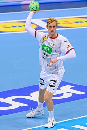 Düsseldorf, Deutschland 05. November 2020: Männer EHF EM 2022 Qualifikation, Gruppe 2, Deutschland vs. Bosnien-Herzegowina Marian Michalczik (Deutschland Fuechse Berlin) Düsseldorf ISS Dome Nordrhein-Westfalen Deutschland
