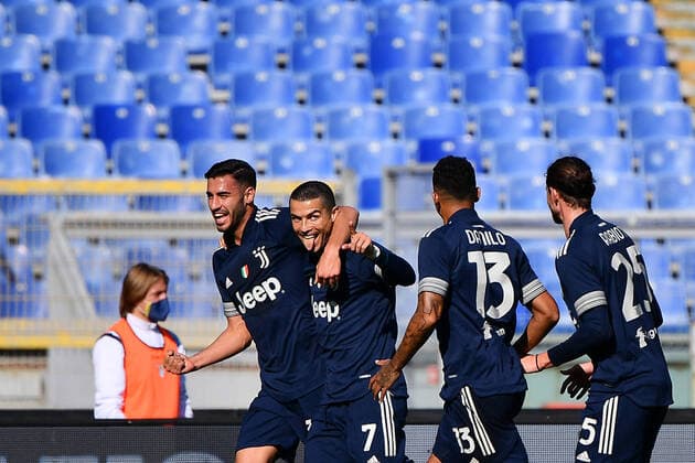 Photo Alfredo Falcone - LaPresse08 11 2020 Roma (Italy SoccerLazio-JuventusItalian Football Championship League A Tim 2020 2021 - Olimpico Stadium of RomaIn the pic:cristiano ronaldo celebrates  Copyright: xAlfredoxFalcone LaPresse ALFREDOx