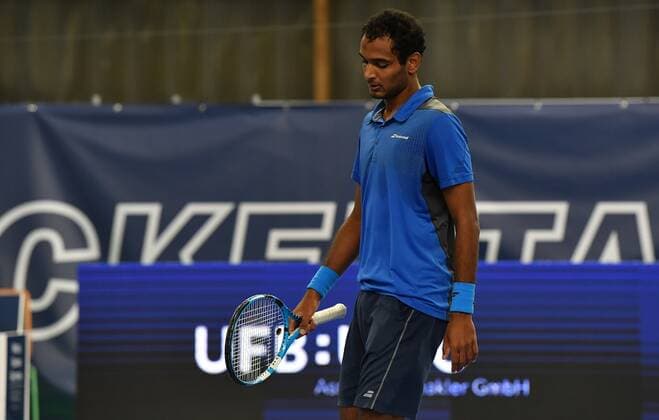 08.11.2020 - Tennis - ATP, Tennis Herren Challenger Tour - Challenger Eckental - Int. Deutsche Meisterschaften - Finale Einzel : Ramkumar Ramanathan ( IND ) - Sebastian Korda ( USA ) - - Ramkumar RAMANATHAN ( IND ) enttäuscht Enttäuschung
