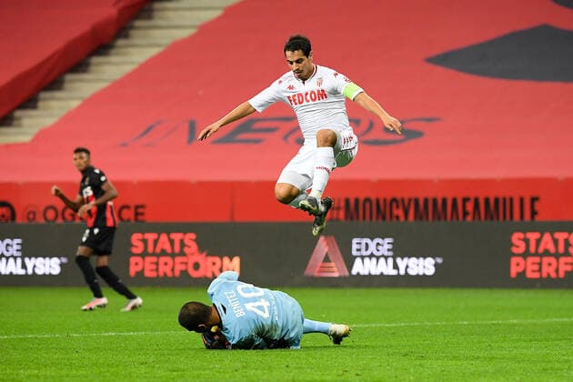 09 WISSAM BEN YEDDER (MONA) FOOTBALL : Nice vs Monaco - Ligue 1 Uber Eats - 08 11 2020 FEP Panoramic 