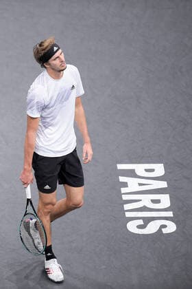 deception d Alexander Zverev (Ger) TENNIS : Rolex Paris Masters - Finale - 08 11 2020 JBAutissier Panoramic 