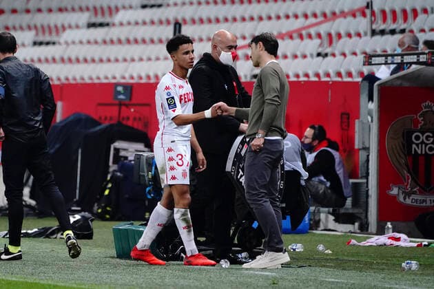 Niko Kovac (entraineur de l AS Monaco) - Sofiane Diop (AS Monaco) FOOTBALL : OGC Nice vs AS Monaco - Ligue 1 Ubereats - Nice - 08 11 2020 NorbertScanella PanoramiC 