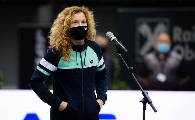 November 8, 2020, Linz, AUSTRIA: Katerina Siniakova of the Czech Republic during the draw ceremony at the 2020 Upper Austria Ladies Linz WTA, Tennis Damen International tennis tournament Linz AUSTRIA - ZUMAa181 20201108_zaa_a181_220 Copyright: xRobxPrangex