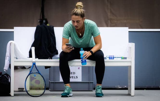 November 8, 2020, Linz, AUSTRIA: Marta Kostyuk of the Ukraine during practice at the 2020 Upper Austria Ladies Linz WTA, Tennis Damen International tennis tournament Linz AUSTRIA - ZUMAa181 20201108_zaa_a181_254 Copyright: xRobxPrangex