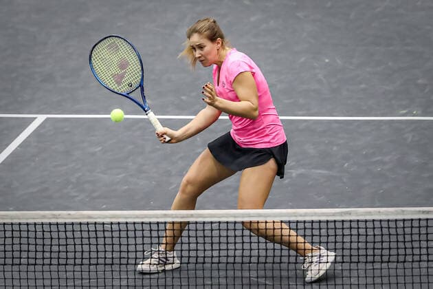 TENNIS - WTA, Tennis Damen Upper Austria Ladies Linz LINZ,AUSTRIA,09.NOV.20 - TENNIS - WTA Tour, Upper Austria Ladies Linz. Image shows Laura Ioana Paar(ROU). GEPAxpictures xManfredxBinder